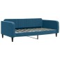vidaXL Tagesbett Ausziehbar mit Schubladen Blau 100x200 cm Samt vidaXL Tagesbett Ausziehbar mit Schubladen Blau 100x200 cm Samt