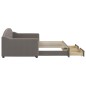 vidaXL Tagesbett Ausziehbar mit Schubladen Taupe 90x200 cm Stoff vidaXL Tagesbett Ausziehbar mit Schubladen Taupe 90x200 cm Stoff