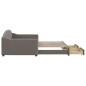 vidaXL Tagesbett Ausziehbar mit Schubladen Taupe 100x200 cm Stoff vidaXL Tagesbett Ausziehbar mit Schubladen Taupe 100x200 cm Stoff