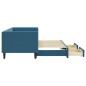 vidaXL Tagesbett Ausziehbar mit Schubladen Blau 80x200 cm Samt vidaXL Tagesbett Ausziehbar mit Schubladen Blau 80x200 cm Samt