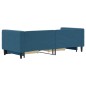 vidaXL Tagesbett Ausziehbar mit Schubladen Blau 80x200 cm Samt vidaXL Tagesbett Ausziehbar mit Schubladen Blau 80x200 cm Samt
