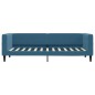vidaXL Tagesbett Ausziehbar mit Schubladen Blau 80x200 cm Samt vidaXL Tagesbett Ausziehbar mit Schubladen Blau 80x200 cm Samt