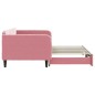 vidaXL Tagesbett Ausziehbar Rosa 100x200 cm Samt vidaXL Tagesbett Ausziehbar Rosa 100x200 cm Samt