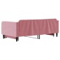vidaXL Tagesbett Ausziehbar Rosa 100x200 cm Samt vidaXL Tagesbett Ausziehbar Rosa 100x200 cm Samt