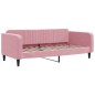 vidaXL Tagesbett Ausziehbar Rosa 100x200 cm Samt vidaXL Tagesbett Ausziehbar Rosa 100x200 cm Samt