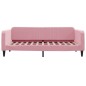 vidaXL Tagesbett Ausziehbar Rosa 100x200 cm Samt vidaXL Tagesbett Ausziehbar Rosa 100x200 cm Samt