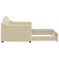 vidaXL Tagesbett Ausziehbar Creme 80x200 cm Stoff vidaXL Tagesbett Ausziehbar Creme 80x200 cm Stoff