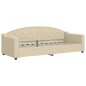 vidaXL Tagesbett Ausziehbar Creme 80x200 cm Stoff vidaXL Tagesbett Ausziehbar Creme 80x200 cm Stoff