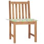 vidaXL Gartenstühle 2 Stk. mit Kissen Massivholz Teak vidaXL Gartenstühle 2 Stk. mit Kissen Massivholz Teak