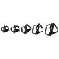 FLAMINGO Hundegeschirr Balou Schwarz S 40-55 cm 20 mm FLAMINGO Hundegeschirr Balou Schwarz S 40-55 cm 20 mm