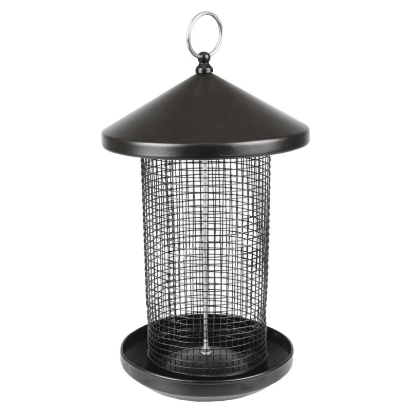 FLAMINGO Futtersilo für Vögel Frode 19 cm Metall Schwarz FLAMINGO Futtersilo für Vögel Frode 19 cm Metall Schwarz