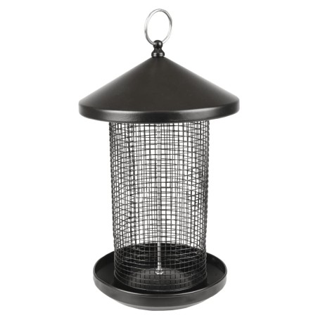 FLAMINGO Futtersilo für Vögel Frode 19 cm Metall Schwarz
