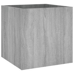 vidaXL Pflanzgefäß Grau Sonoma 40x40x40 cm Holzwerkstoff