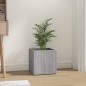 vidaXL Pflanzgefäß Grau Sonoma 40x40x40 cm Holzwerkstoff vidaXL Pflanzgefäß Grau Sonoma 40x40x40 cm Holzwerkstoff