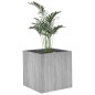 vidaXL Pflanzgefäß Grau Sonoma 40x40x40 cm Holzwerkstoff vidaXL Pflanzgefäß Grau Sonoma 40x40x40 cm Holzwerkstoff