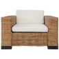 vidaXL Sessel mit Auflagen Natur Rattan vidaXL Sessel mit Auflagen Natur Rattan