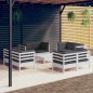 vidaXL 9-tlg. Garten-Lounge-Set mit Anthrazit Kissen Kiefernholz vidaXL 9-tlg. Garten-Lounge-Set mit Anthrazit Kissen Kiefernholz