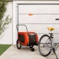 vidaXL Fahrradanhänger Hunde Orange und Schwarz Oxford-Gewebe & Eisen vidaXL Fahrradanhänger Hunde Orange und Schwarz Oxford-Gewebe & Eisen