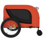 vidaXL Fahrradanhänger Hunde Orange und Schwarz Oxford-Gewebe & Eisen vidaXL Fahrradanhänger Hunde Orange und Schwarz Oxford-Gewebe & Eisen