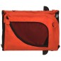 vidaXL Fahrradanhänger Hunde Orange und Schwarz Oxford-Gewebe & Eisen vidaXL Fahrradanhänger Hunde Orange und Schwarz Oxford-Gewebe & Eisen