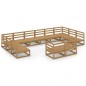vidaXL 12-tlg. Garten-Lounge-Set Massivholz Kiefer vidaXL 12-tlg. Garten-Lounge-Set Massivholz Kiefer