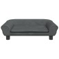vidaXL Kindersofa Dunkelgrau 70x45x26 cm Samt vidaXL Kindersofa Dunkelgrau 70x45x26 cm Samt