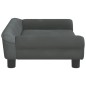 vidaXL Kindersofa Dunkelgrau 70x45x26 cm Samt vidaXL Kindersofa Dunkelgrau 70x45x26 cm Samt