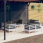 vidaXL 8-tlg. Garten-Lounge-Set mit Anthrazit Kissen Kiefernholz vidaXL 8-tlg. Garten-Lounge-Set mit Anthrazit Kissen Kiefernholz