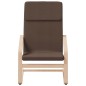 vidaXL Relaxsessel mit Hocker Dunkelbraun Stoff vidaXL Relaxsessel mit Hocker Dunkelbraun Stoff