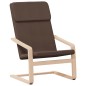 vidaXL Relaxsessel mit Hocker Dunkelbraun Stoff vidaXL Relaxsessel mit Hocker Dunkelbraun Stoff