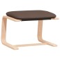 vidaXL Relaxsessel mit Hocker Dunkelbraun Stoff vidaXL Relaxsessel mit Hocker Dunkelbraun Stoff