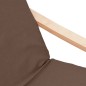 vidaXL Relaxsessel mit Hocker Dunkelbraun Stoff vidaXL Relaxsessel mit Hocker Dunkelbraun Stoff