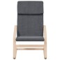 vidaXL Relaxsessel mit Hocker Dunkelgrau Stoff vidaXL Relaxsessel mit Hocker Dunkelgrau Stoff