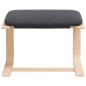 vidaXL Relaxsessel mit Hocker Dunkelgrau Stoff vidaXL Relaxsessel mit Hocker Dunkelgrau Stoff