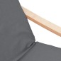vidaXL Relaxsessel mit Hocker Dunkelgrau Stoff vidaXL Relaxsessel mit Hocker Dunkelgrau Stoff