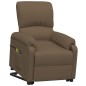 vidaXL Massagesessel mit Aufstehhilfe Braun Stoff vidaXL Massagesessel mit Aufstehhilfe Braun Stoff