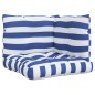 vidaXL Palettenkissen 3 Stk. Blau & Weiß Gestreift Oxford-Gewebe vidaXL Palettenkissen 3 Stk. Blau & Weiß Gestreift Oxford-Gewebe