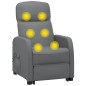 vidaXL Massagesessel mit Aufstehhilfe Grau Kunstleder vidaXL Massagesessel mit Aufstehhilfe Grau Kunstleder