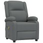 vidaXL Massagesessel Elektrisch Dunkelgrau Stoff vidaXL Massagesessel Elektrisch Dunkelgrau Stoff
