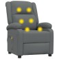 vidaXL Massagesessel Elektrisch Dunkelgrau Stoff vidaXL Massagesessel Elektrisch Dunkelgrau Stoff