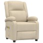 vidaXL Massagesessel Elektrisch Creme Stoff vidaXL Massagesessel Elektrisch Creme Stoff