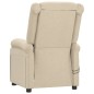 vidaXL Massagesessel Elektrisch Creme Stoff vidaXL Massagesessel Elektrisch Creme Stoff