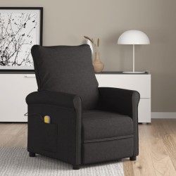 vidaXL Massagesessel Schwarz Stoff