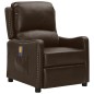 vidaXL Massagesessel Braun Glänzendes Kunstleder vidaXL Massagesessel Braun Glänzendes Kunstleder