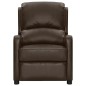 vidaXL Massagesessel Braun Glänzendes Kunstleder vidaXL Massagesessel Braun Glänzendes Kunstleder