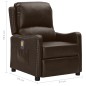 vidaXL Massagesessel Braun Glänzendes Kunstleder vidaXL Massagesessel Braun Glänzendes Kunstleder