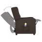 vidaXL Massagesessel Dunkelbraun Stoff vidaXL Massagesessel Dunkelbraun Stoff