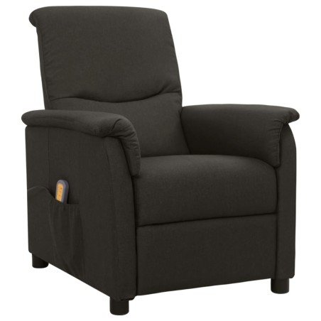 vidaXL Massagesessel Taupe Stoff