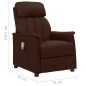 vidaXL Massagesessel Braun Kunstleder vidaXL Massagesessel Braun Kunstleder