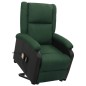 vidaXL Massagesessel mit Aufstehhilfe Dunkelgrün Stoff vidaXL Massagesessel mit Aufstehhilfe Dunkelgrün Stoff